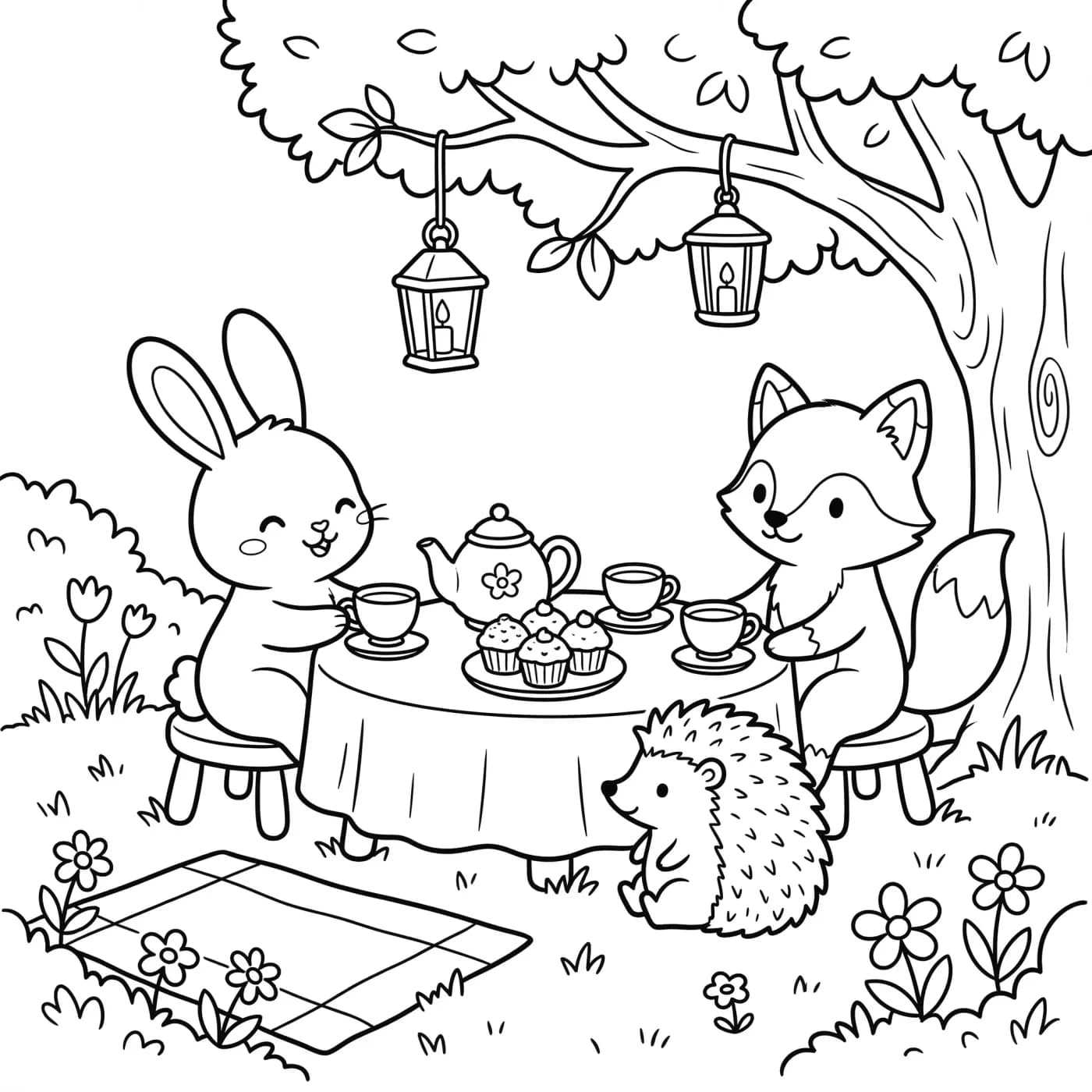 Cozy tea party