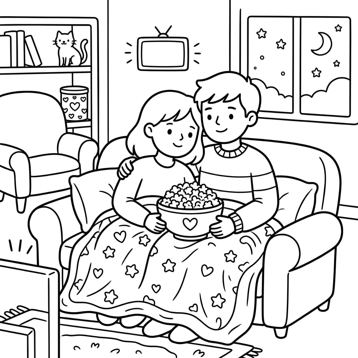 Cozy movie night