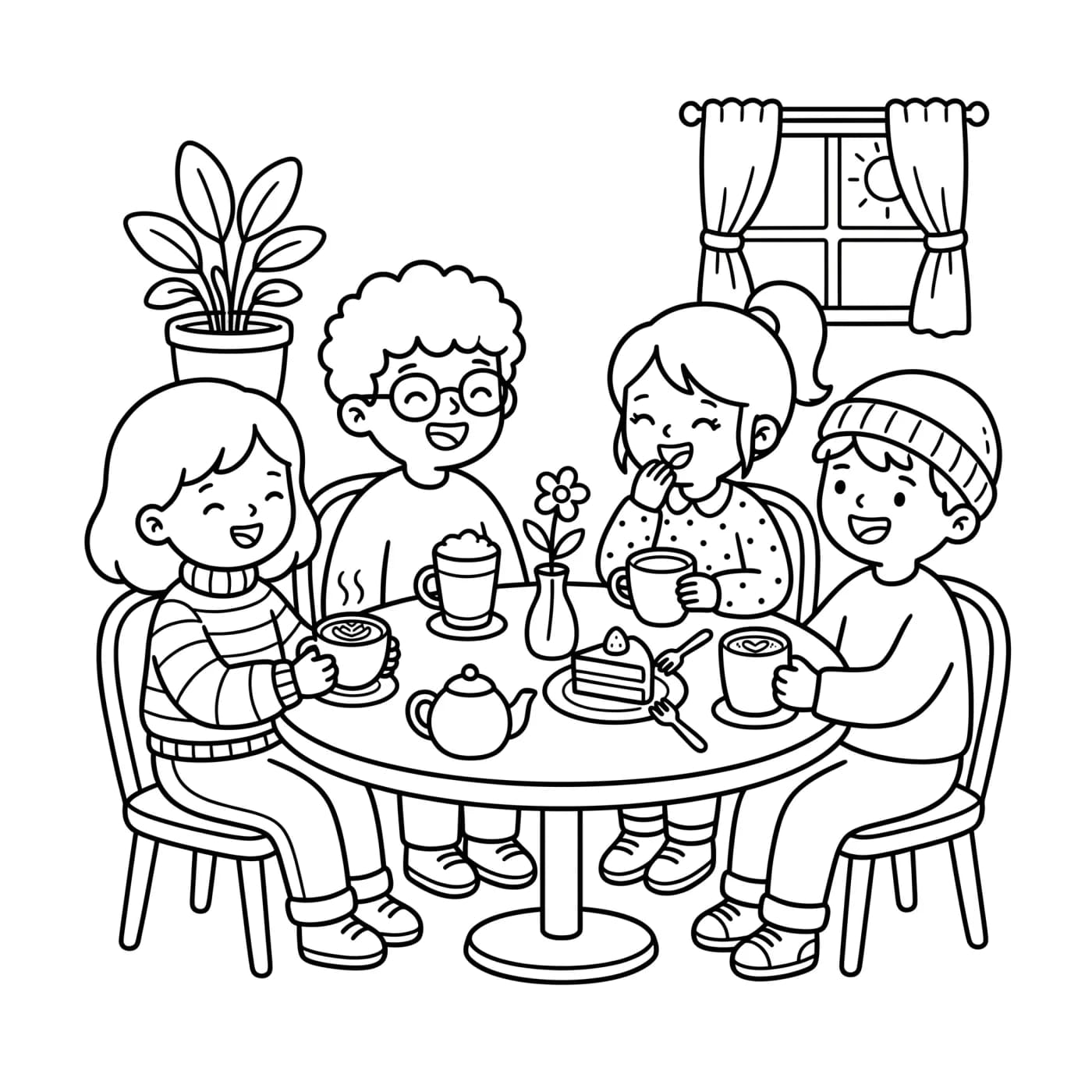 Autumn family table