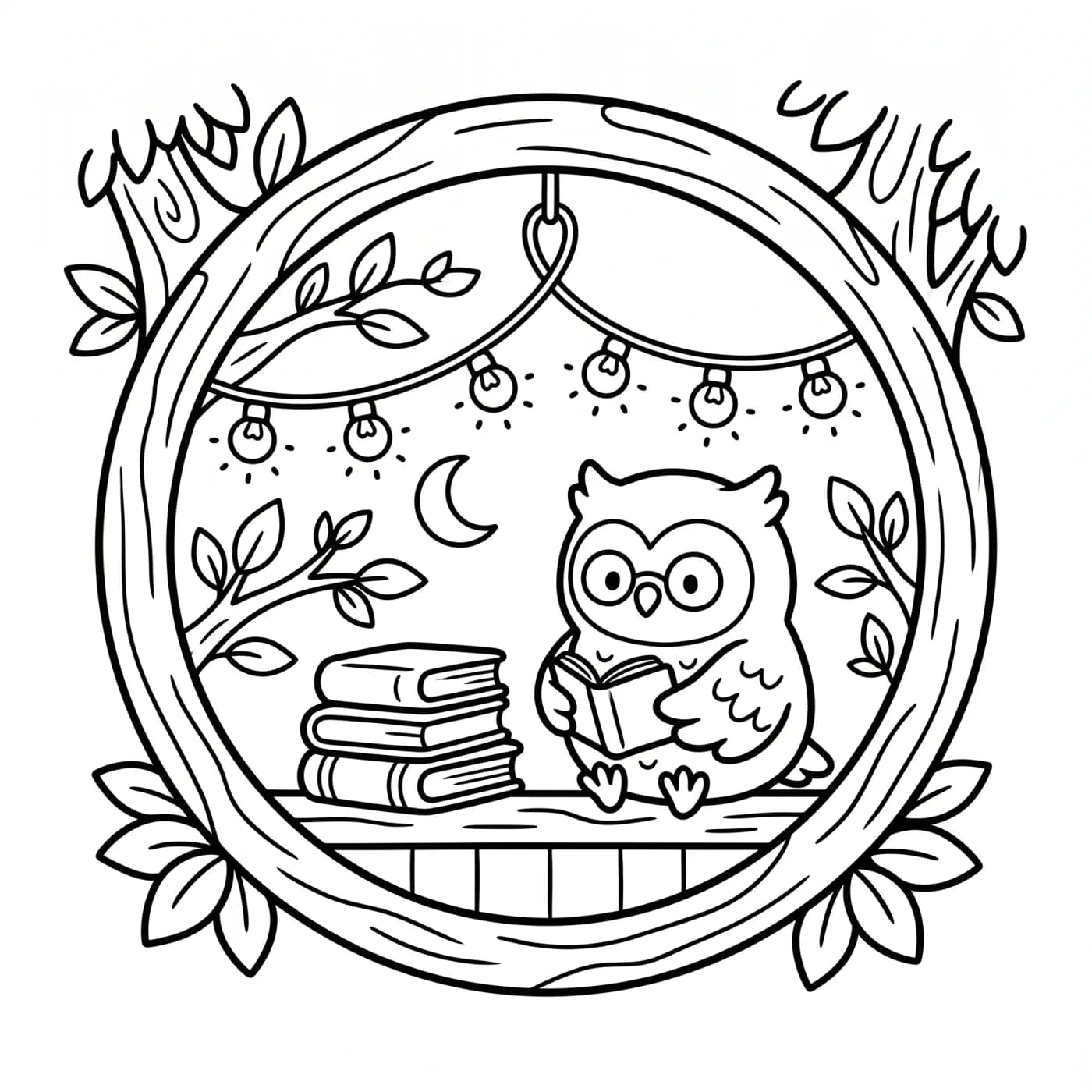 Owl lantern night