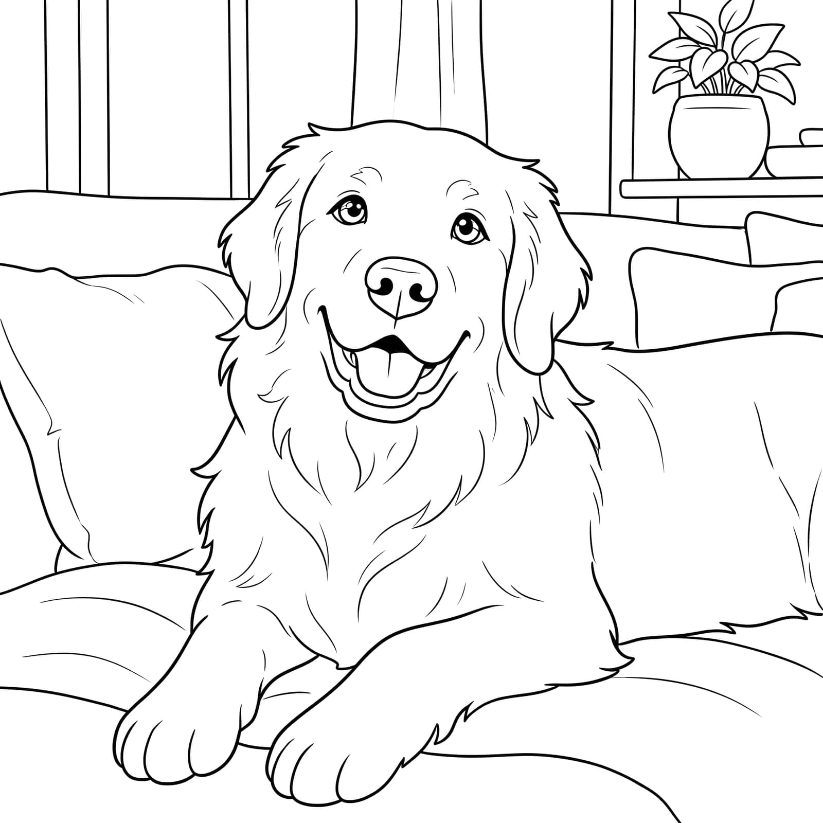 Golden retriever portrait