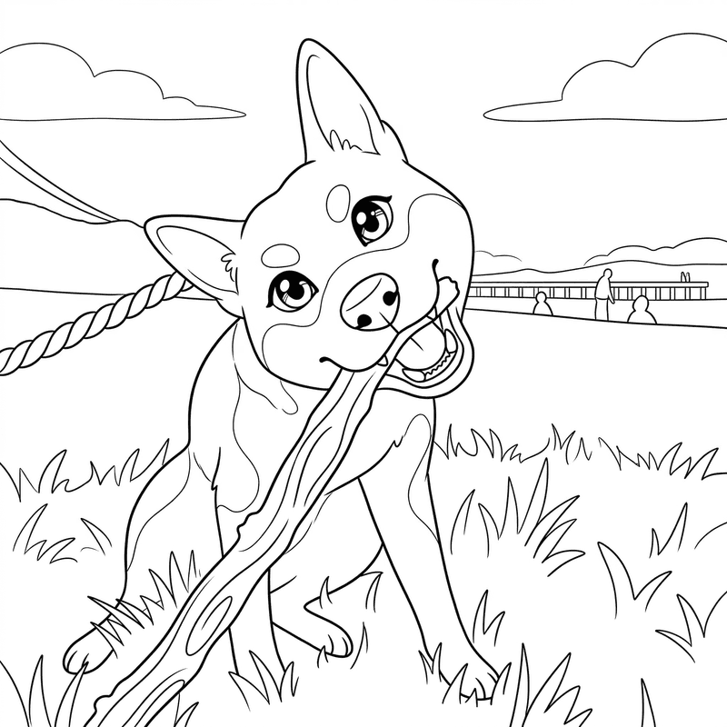 Example: the coloring page made from that photo
